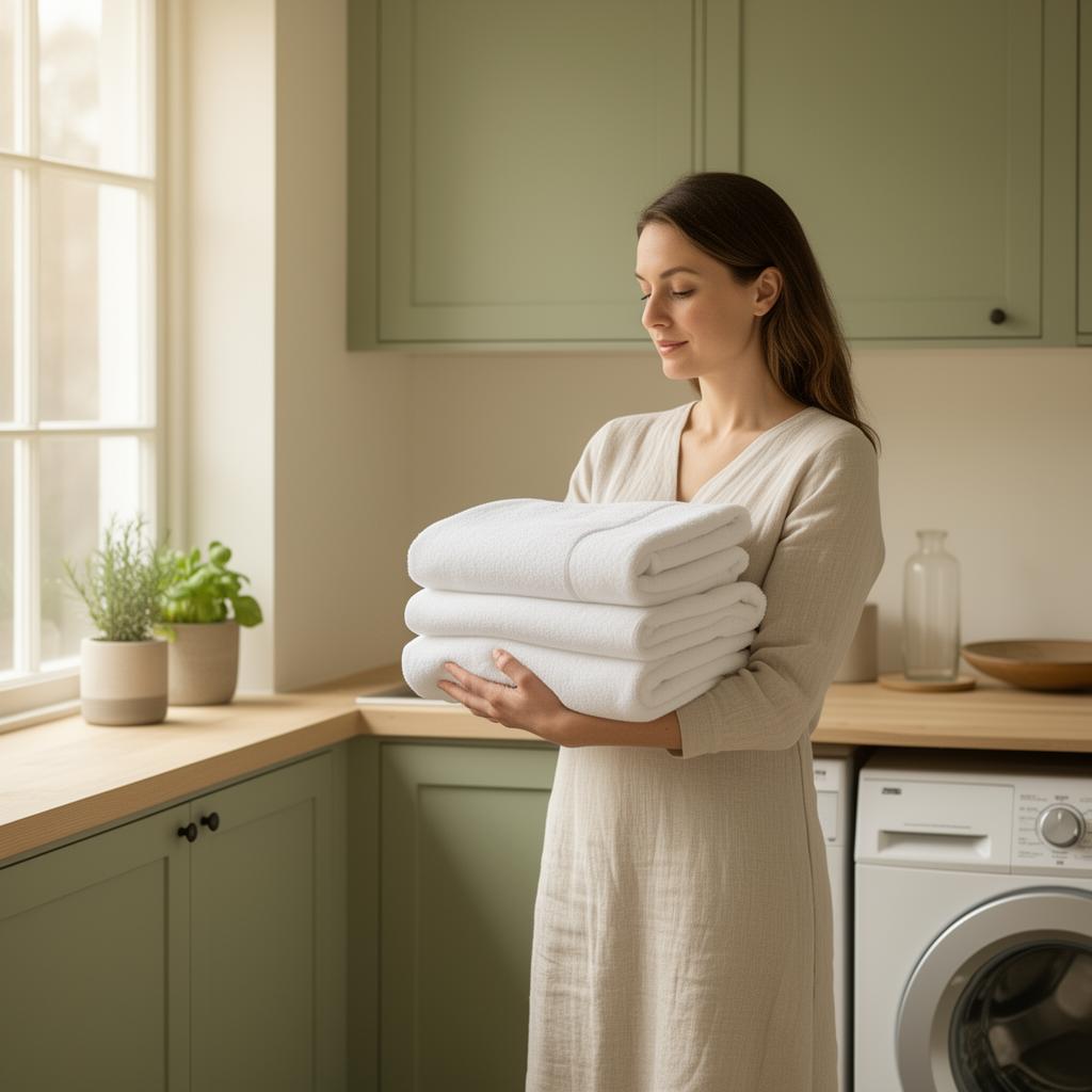 Friss, puha törölközők természetes mosás után